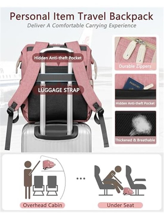 Womens Laptop Backpack Travel Work Bag RFID Anti Theft School Bookbag main image 6
